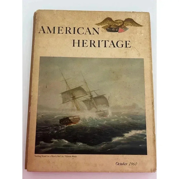 American Heritage Magazine October 1960 Vintage Historical Publication Cover Art - Picture 1 of 7